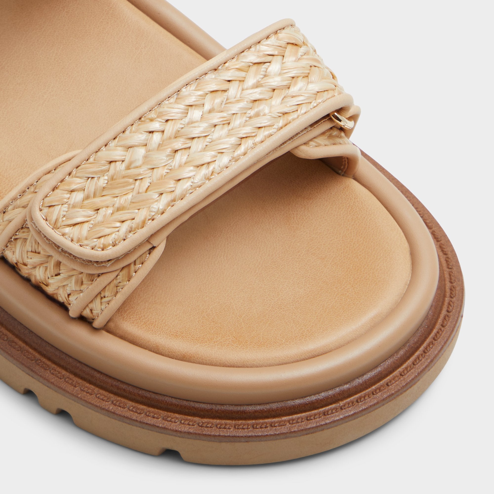 Aldo Linette sandales plates matelassées boucle