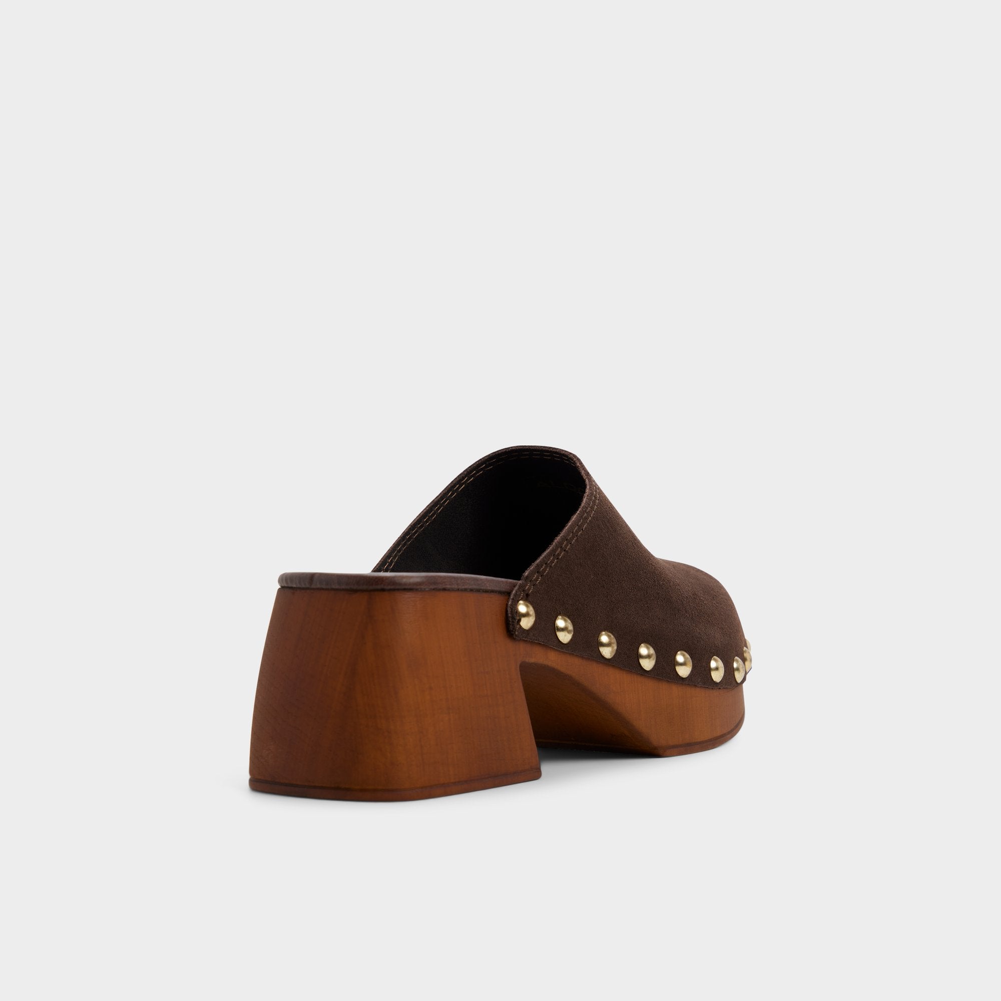 ALDO Tayloria mules suède marron talon bois
