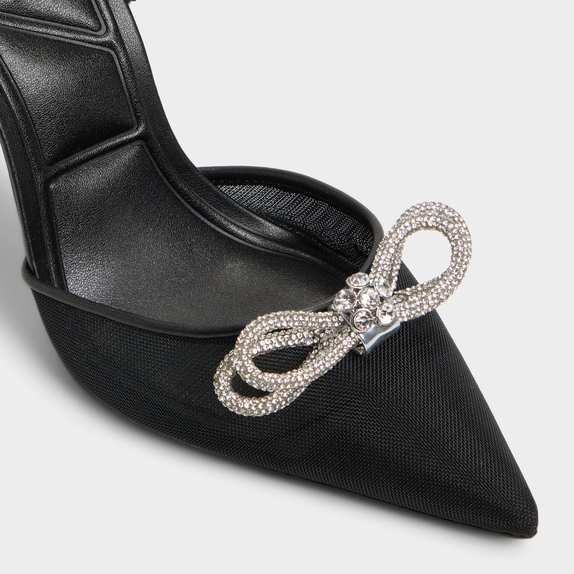 ALDO Addie escarpins noir noeud strass bout pointu