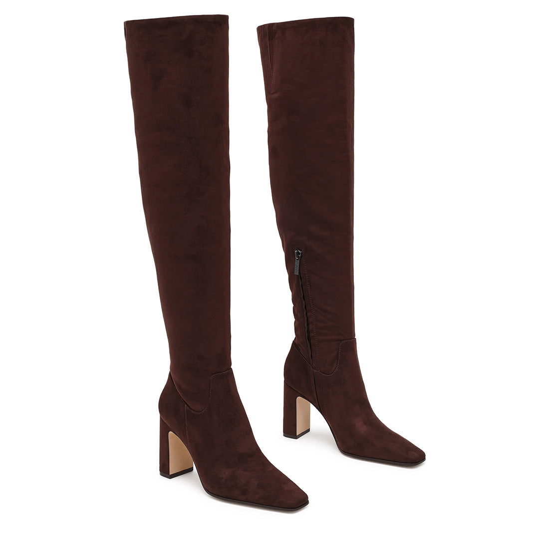 Steve Madden Fair-Play bottes marron chocolat 8,5 cm