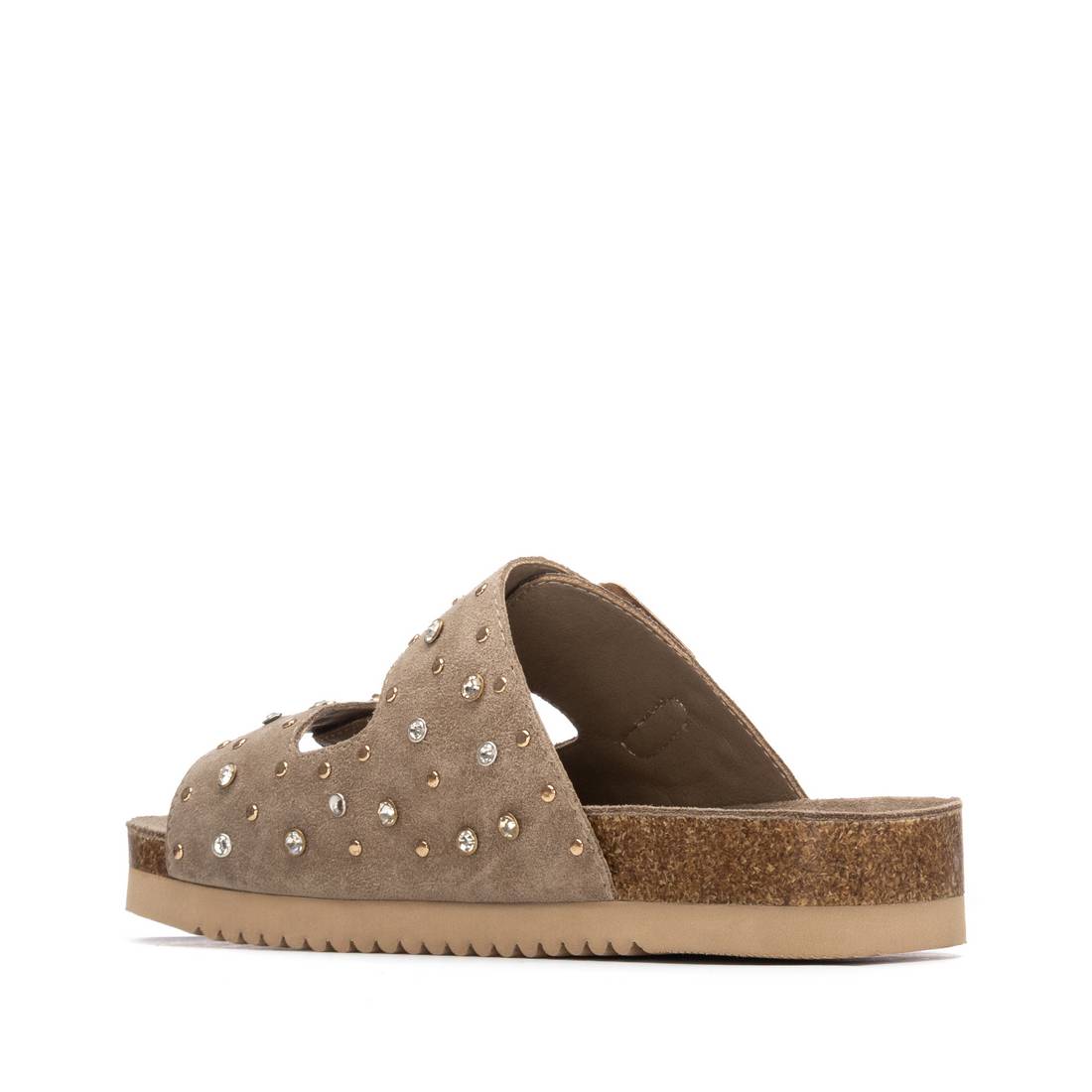Carmela 16328202 sandales plates taupe cuir