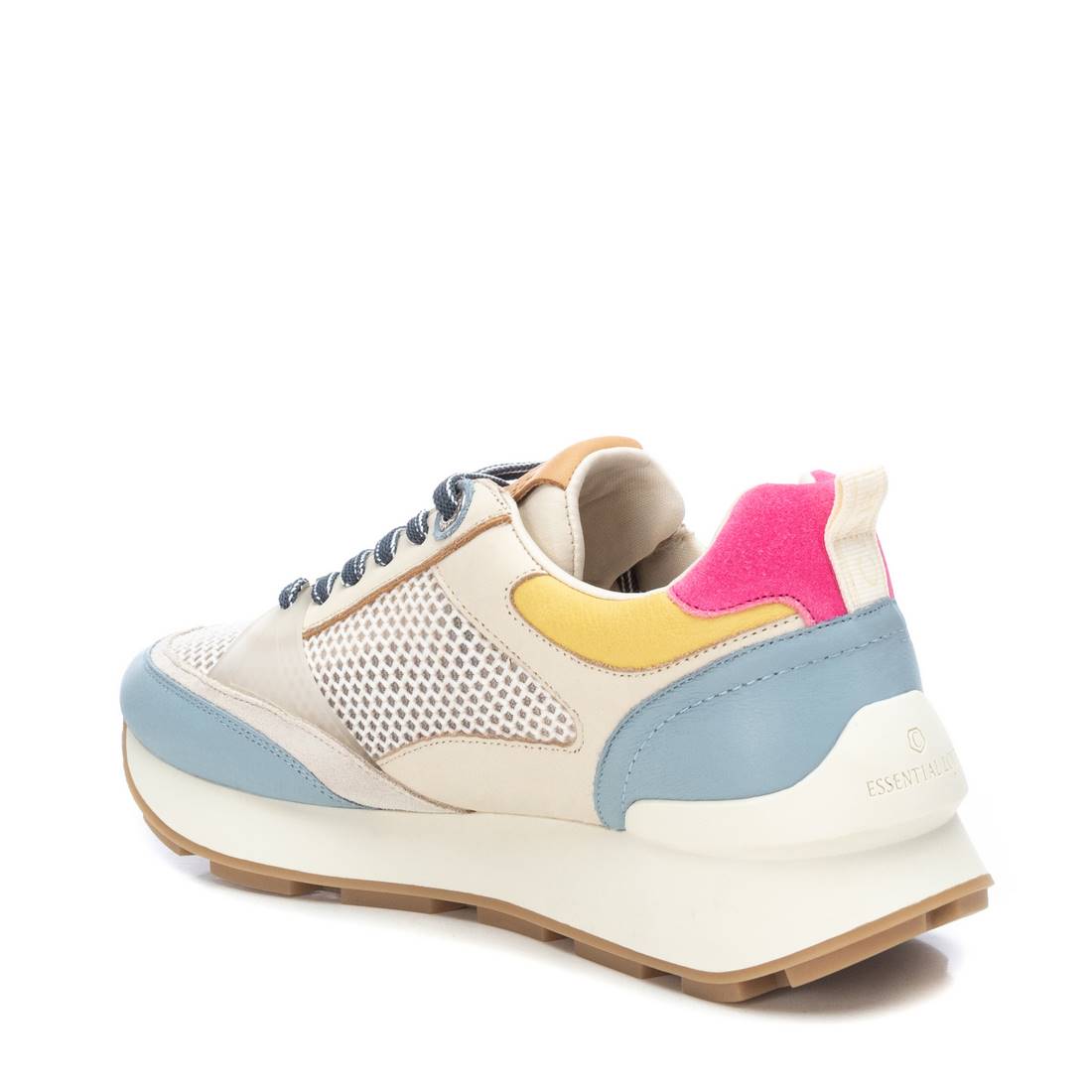 Carmela 16044404 baskets femme cuir bleu zip