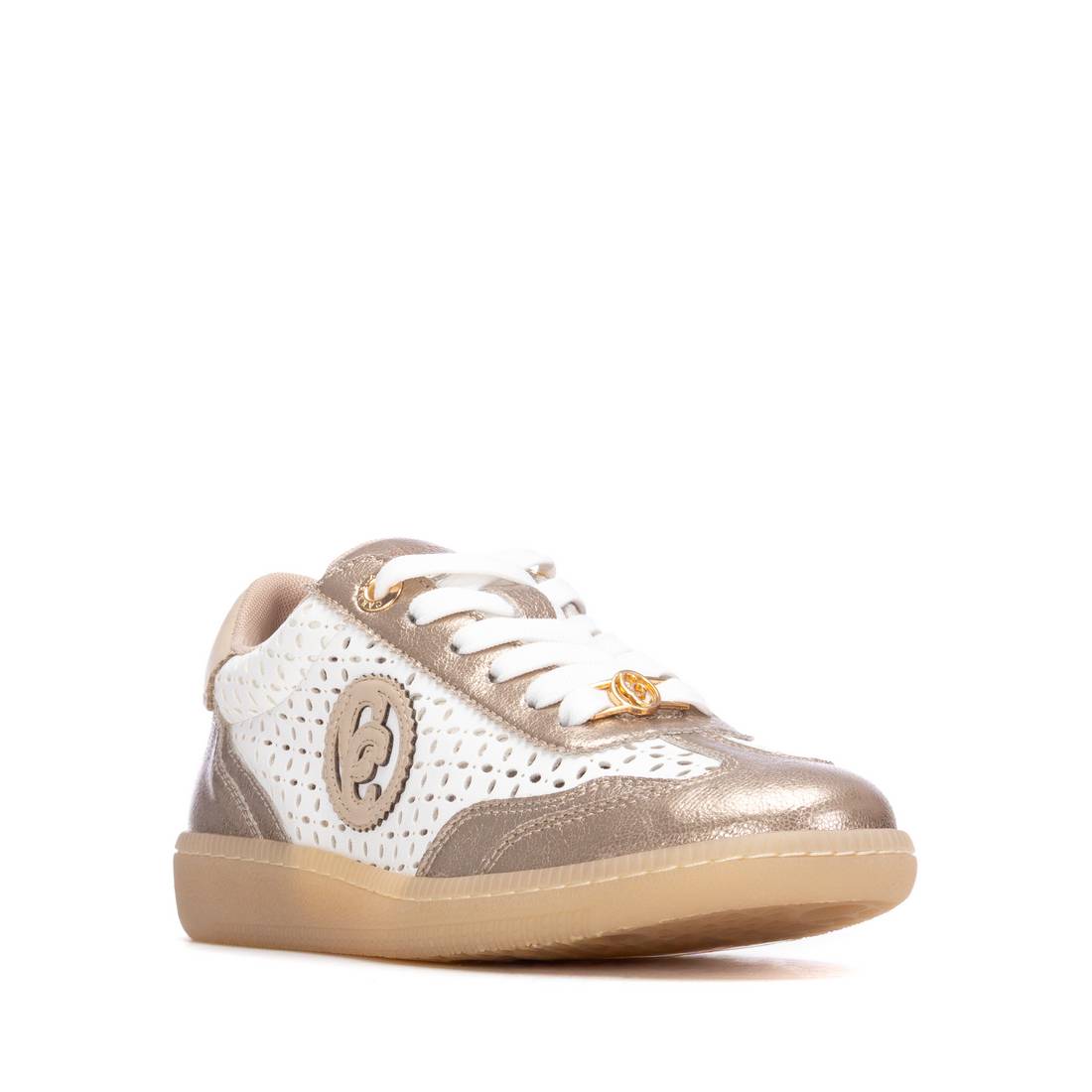 Carmela 16312002 basket femme doré cuir véritable