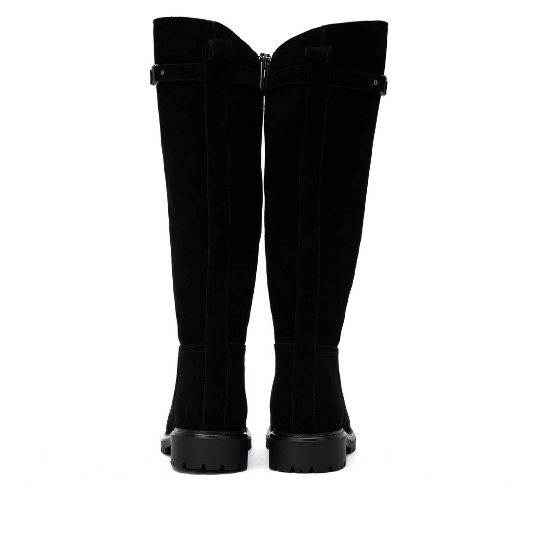 Carmela 16426501 botte femme noire cuir plate zip