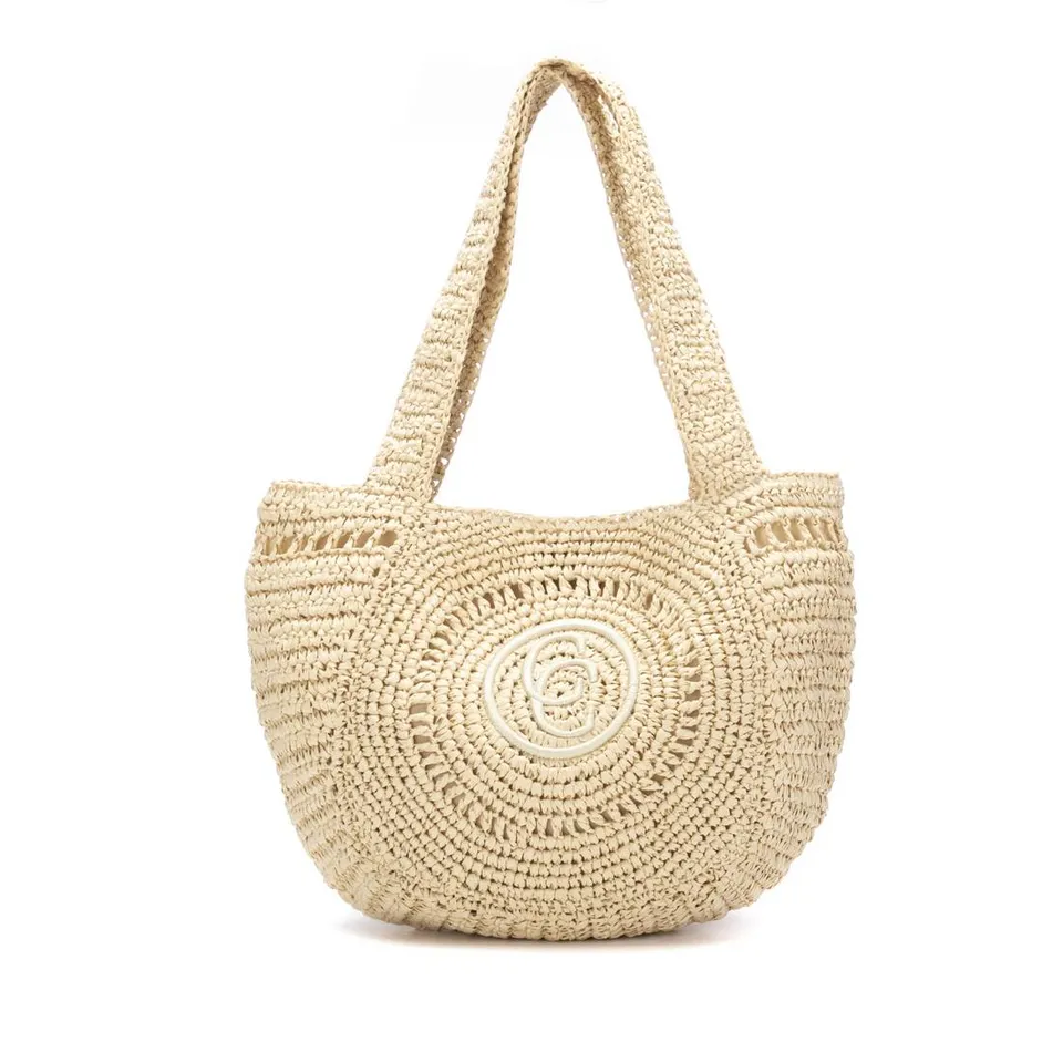 Carmela 186225 18622504 sac épaule blanc rafia