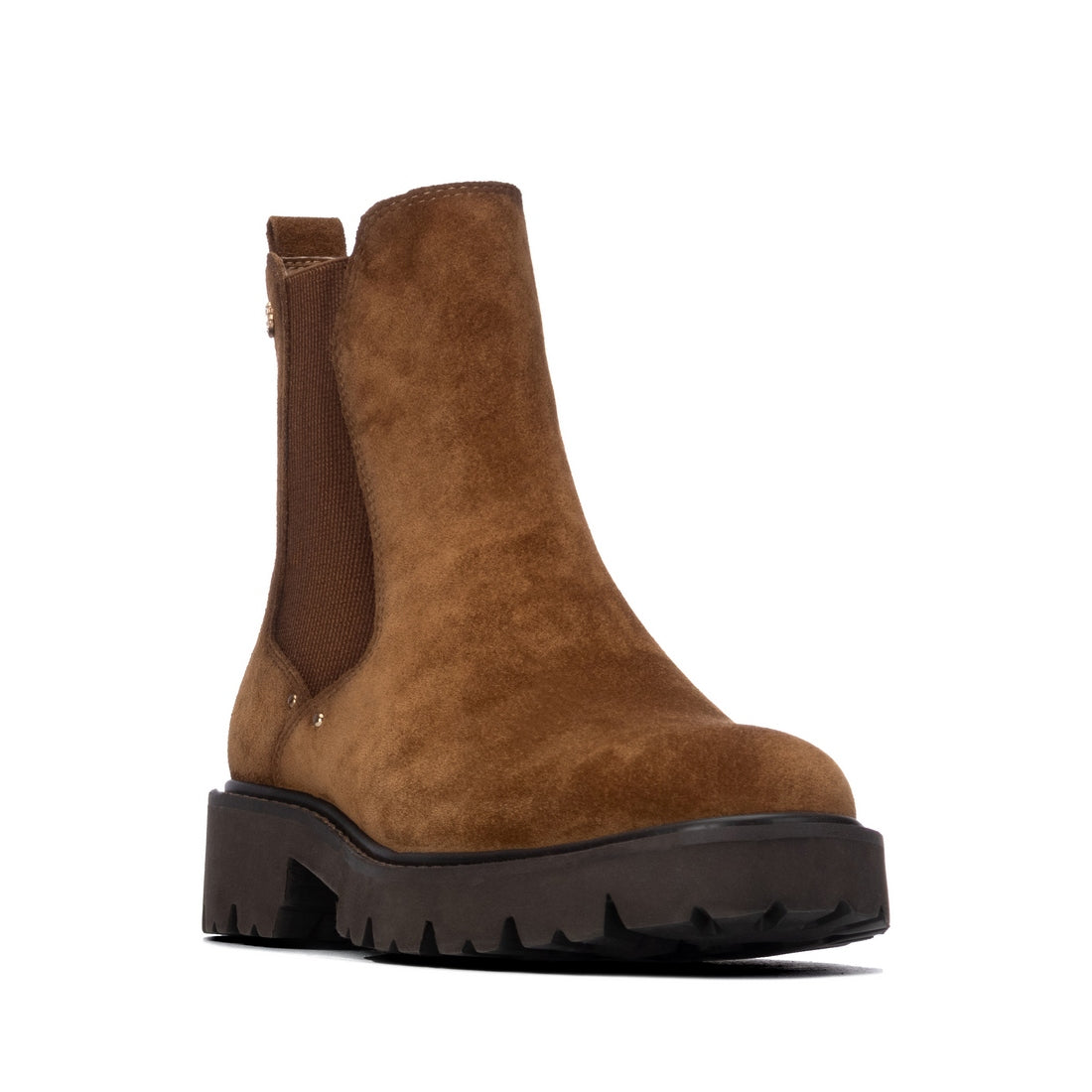 Carmela 16431503 bottine Chelsea femme camel talon bas