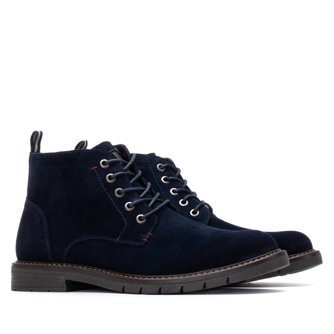 Carmela 16267601 bottine cuir bleu marine zip