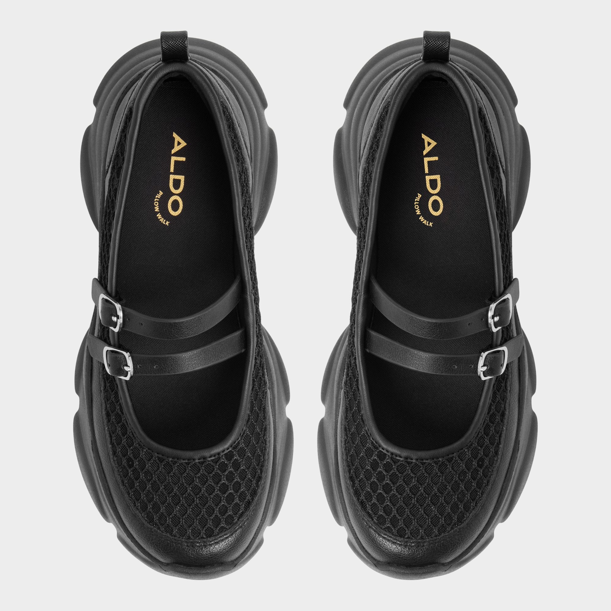 Aldo Aethera mary-jane cuir mesh boucles