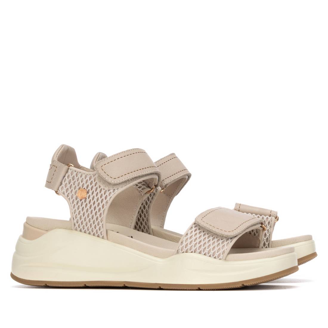Carmela 16328501 sandales femme cuir beige scratch
