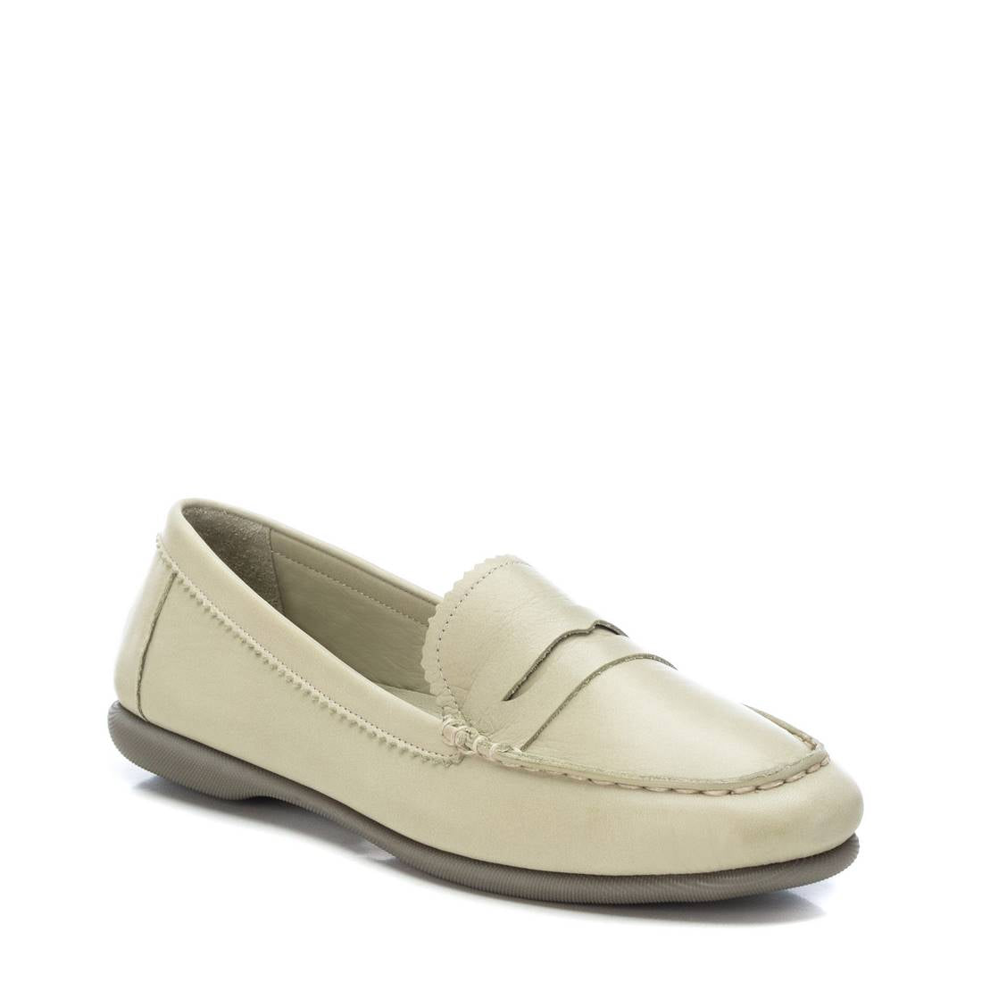 Carmela 16061111 mocassin cuir vert talon plat