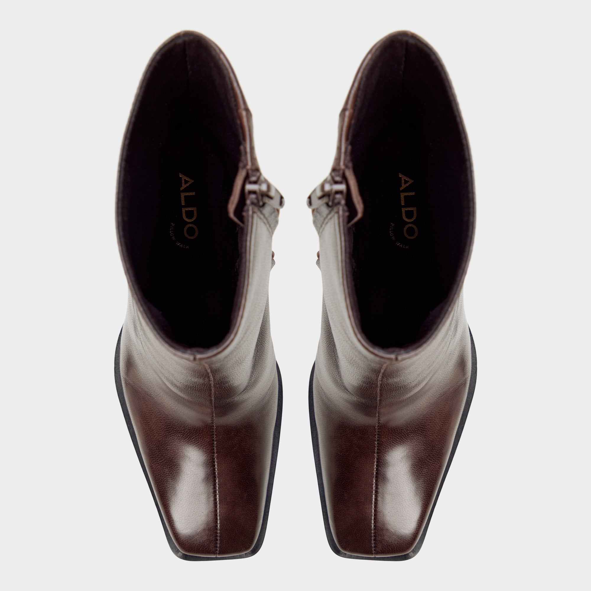 ALDO Nara bottines cuir marron talon