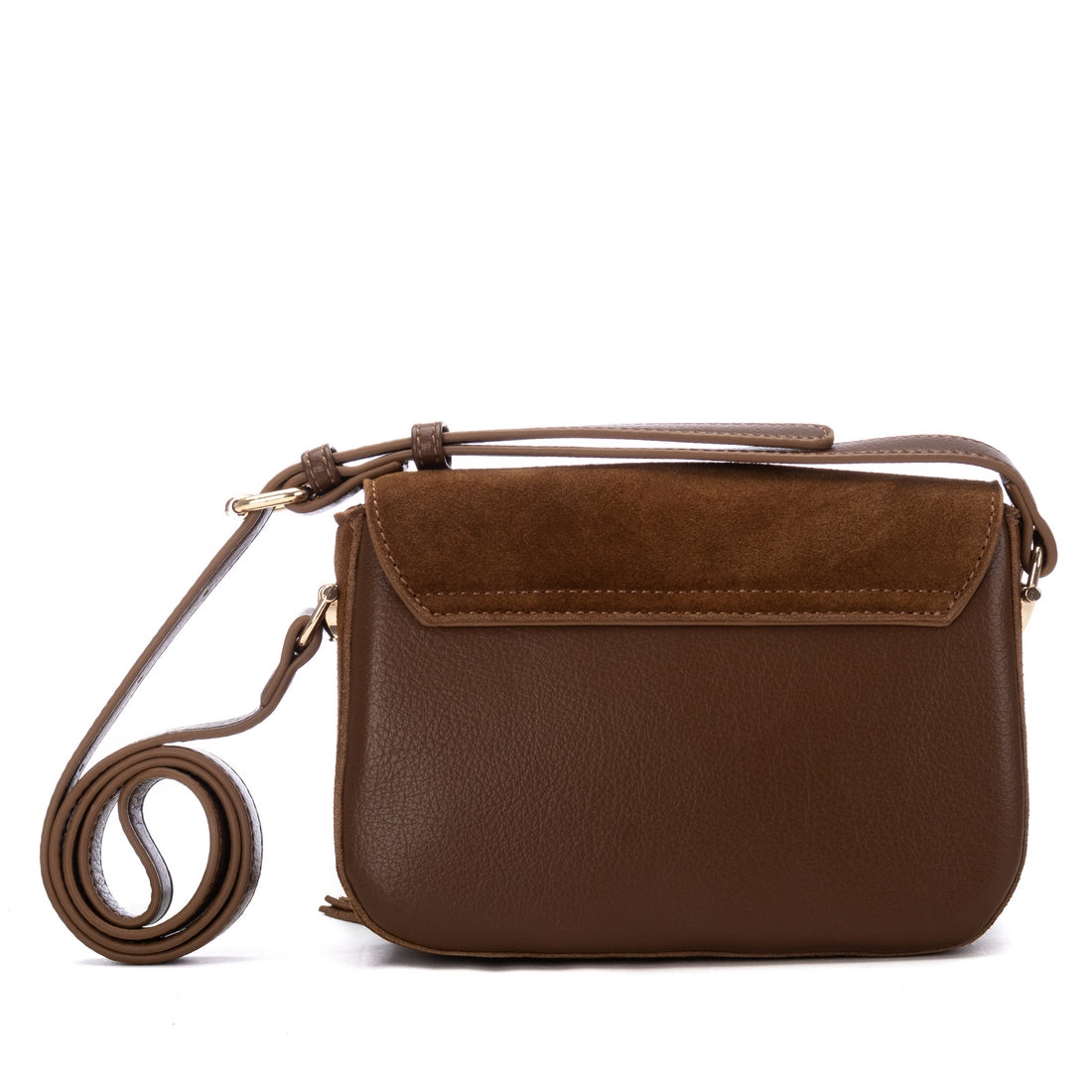 Carmela 186238 18623801 sac bandoulière camel suède
