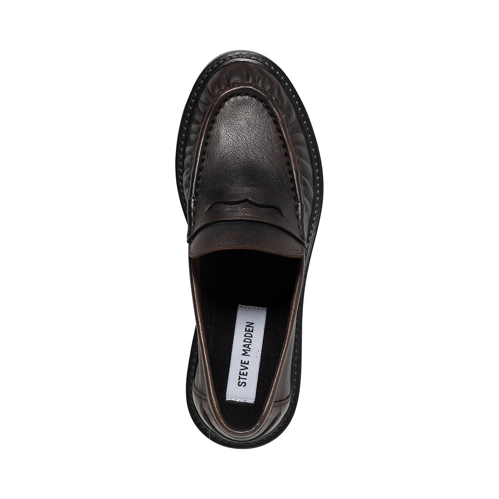 Steve Madden Nadya mocassins cuir marron foncé