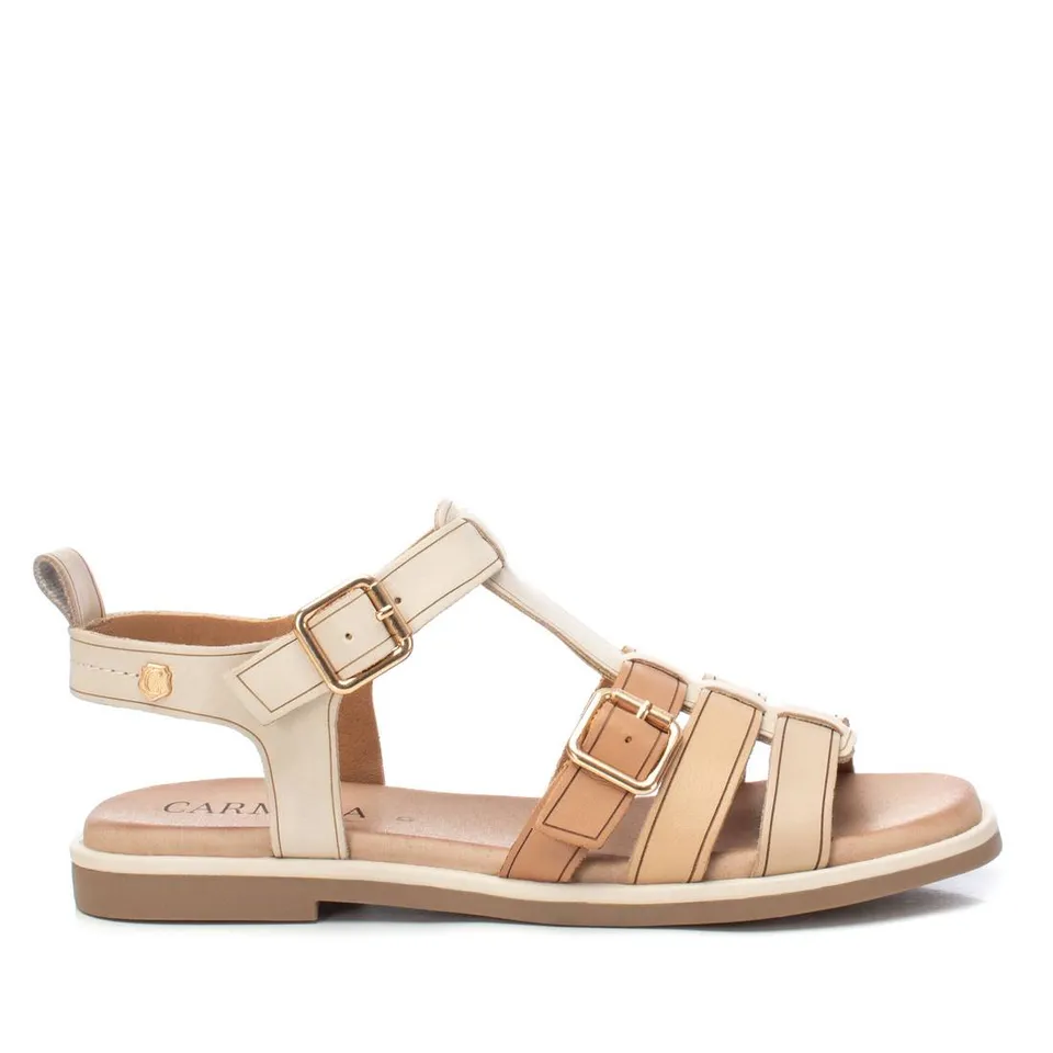 Carmela 16161402 sandales cuir blanc boucle