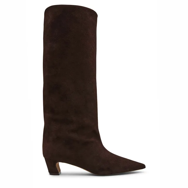Steve Madden Brax bottines daim marron talon 3,5 cm