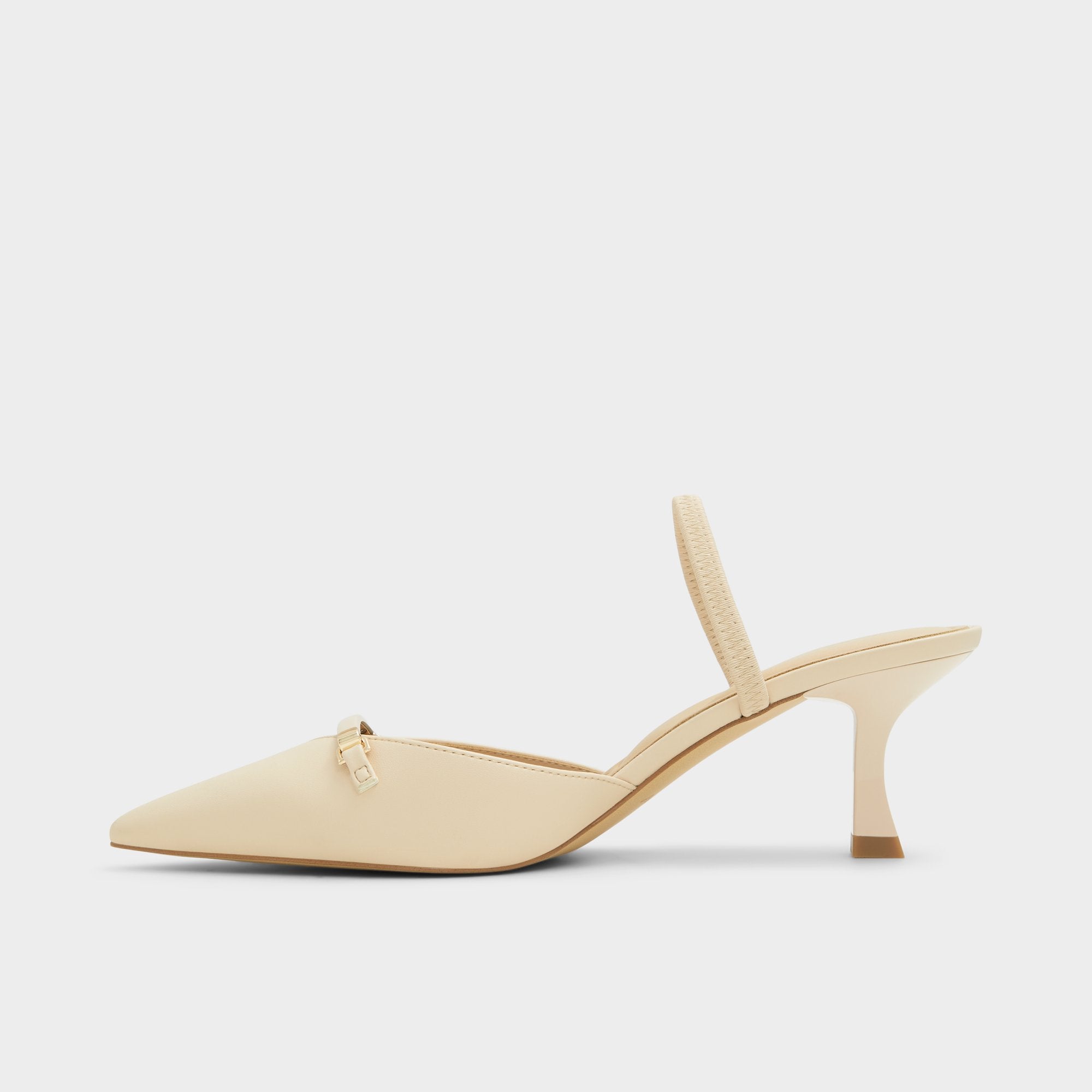 Aldo Nailah mules escarpins beige petit talon