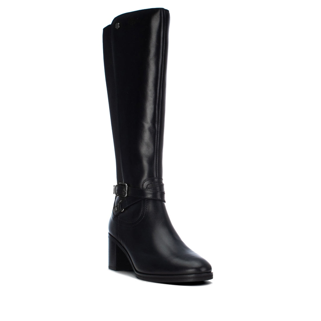 Carmela 16401901 bottes femme noires cuir talon moyen
