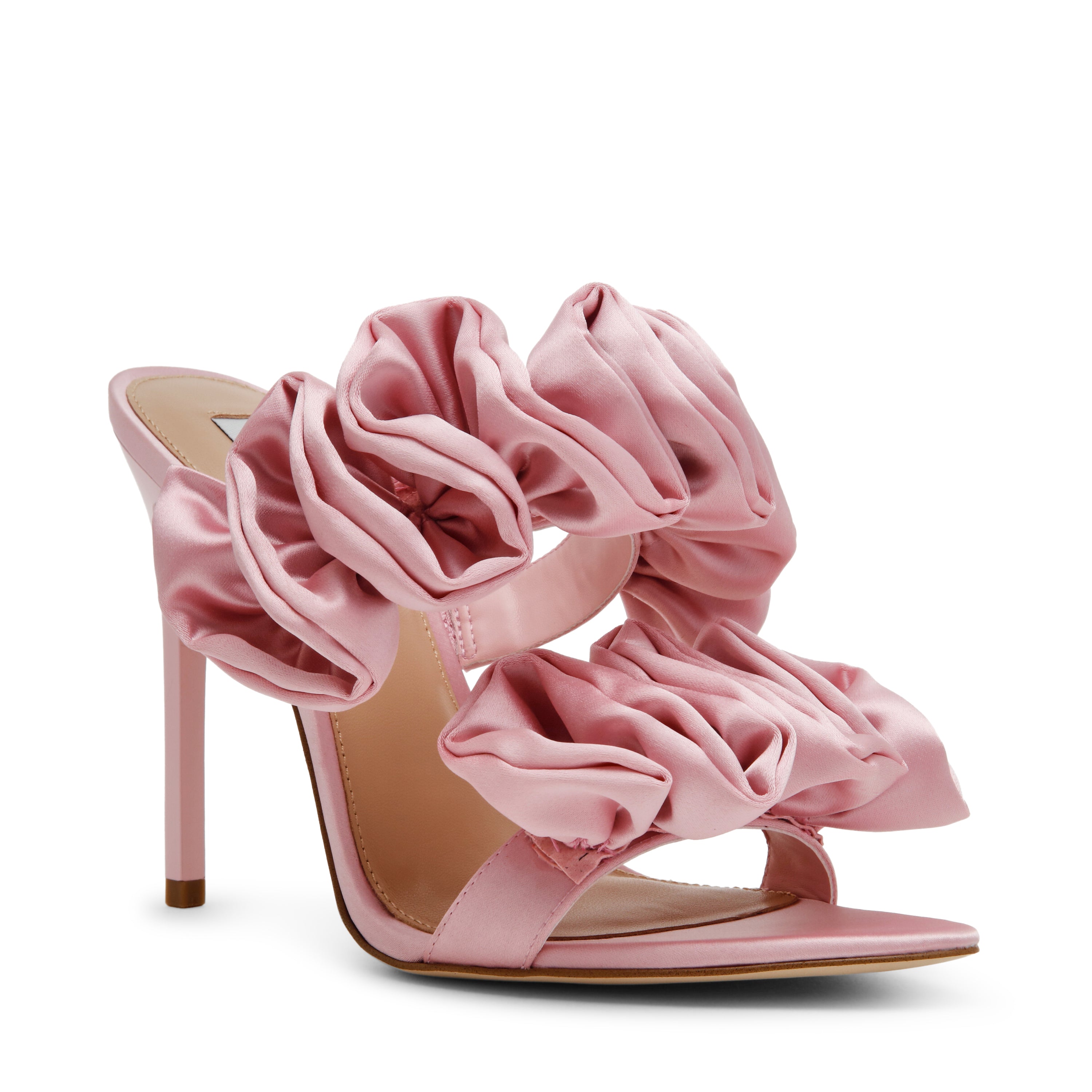 Steve Madden Aalina sandales talon rose satin 10 cm