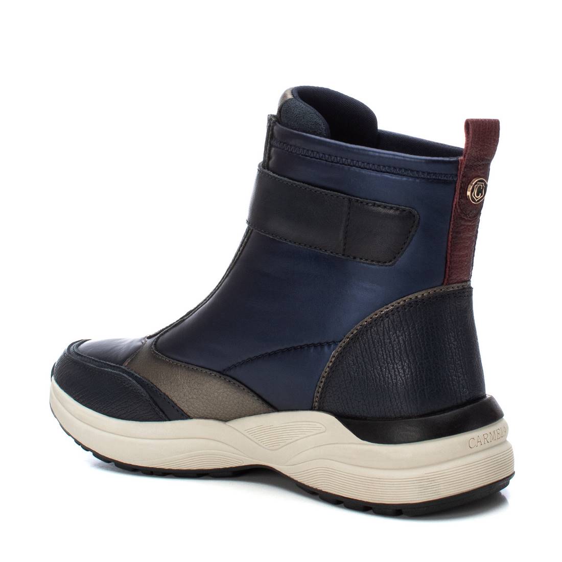 Carmela 16196203 sneaker femme bleu cuir montante