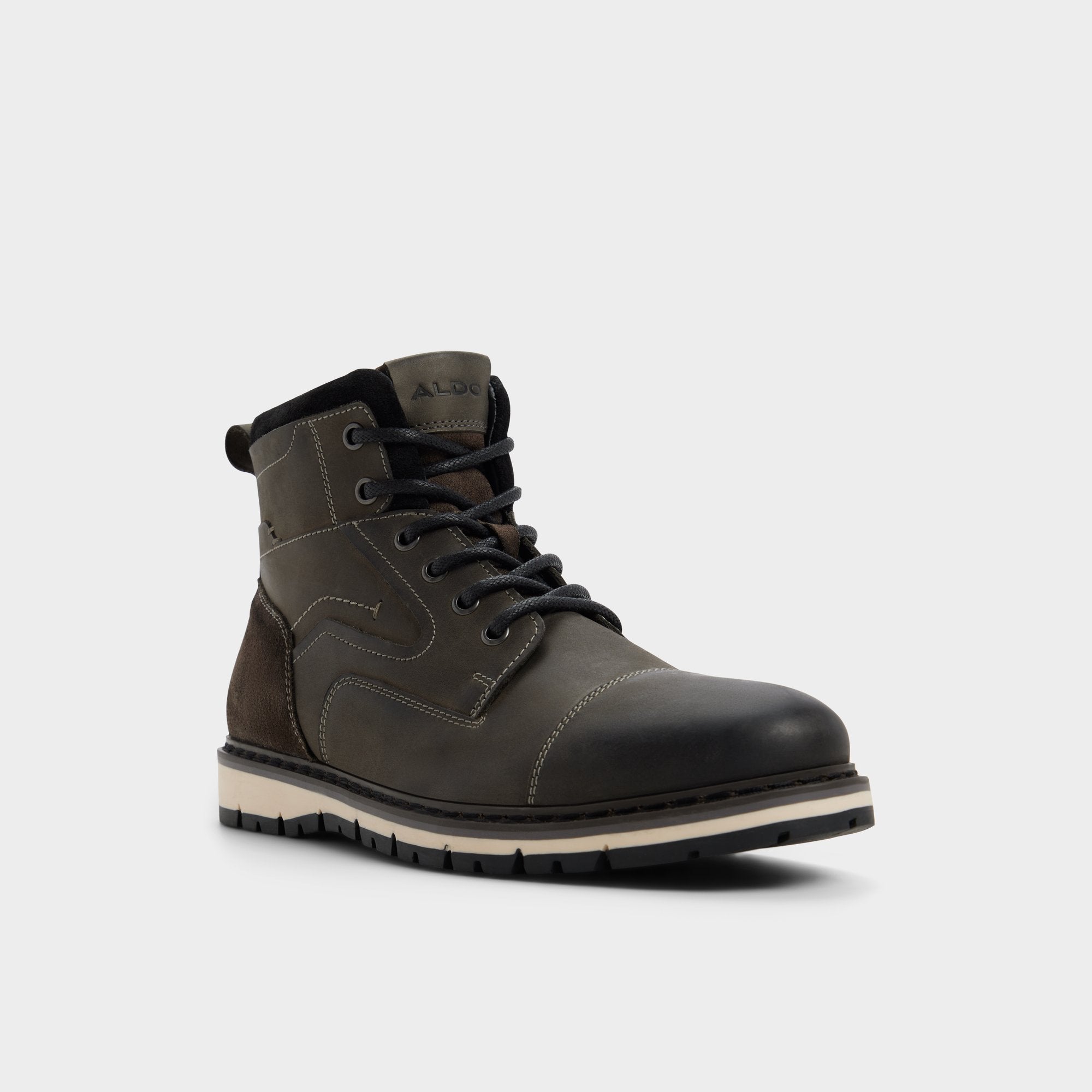 ALDO Armie bottines à lacets gris fourrure
