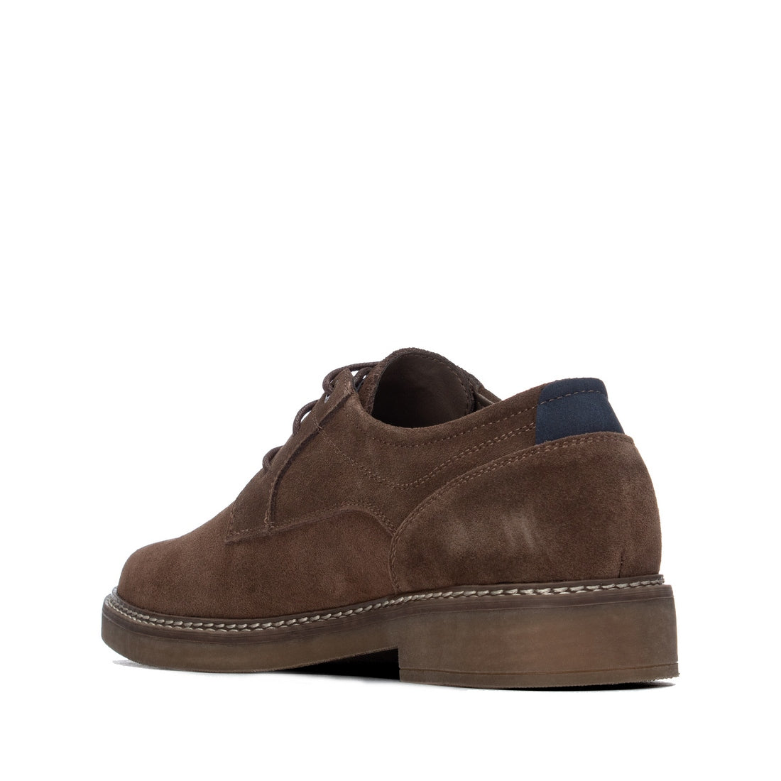 Carmela 16434701 derby homme cuir marron suède