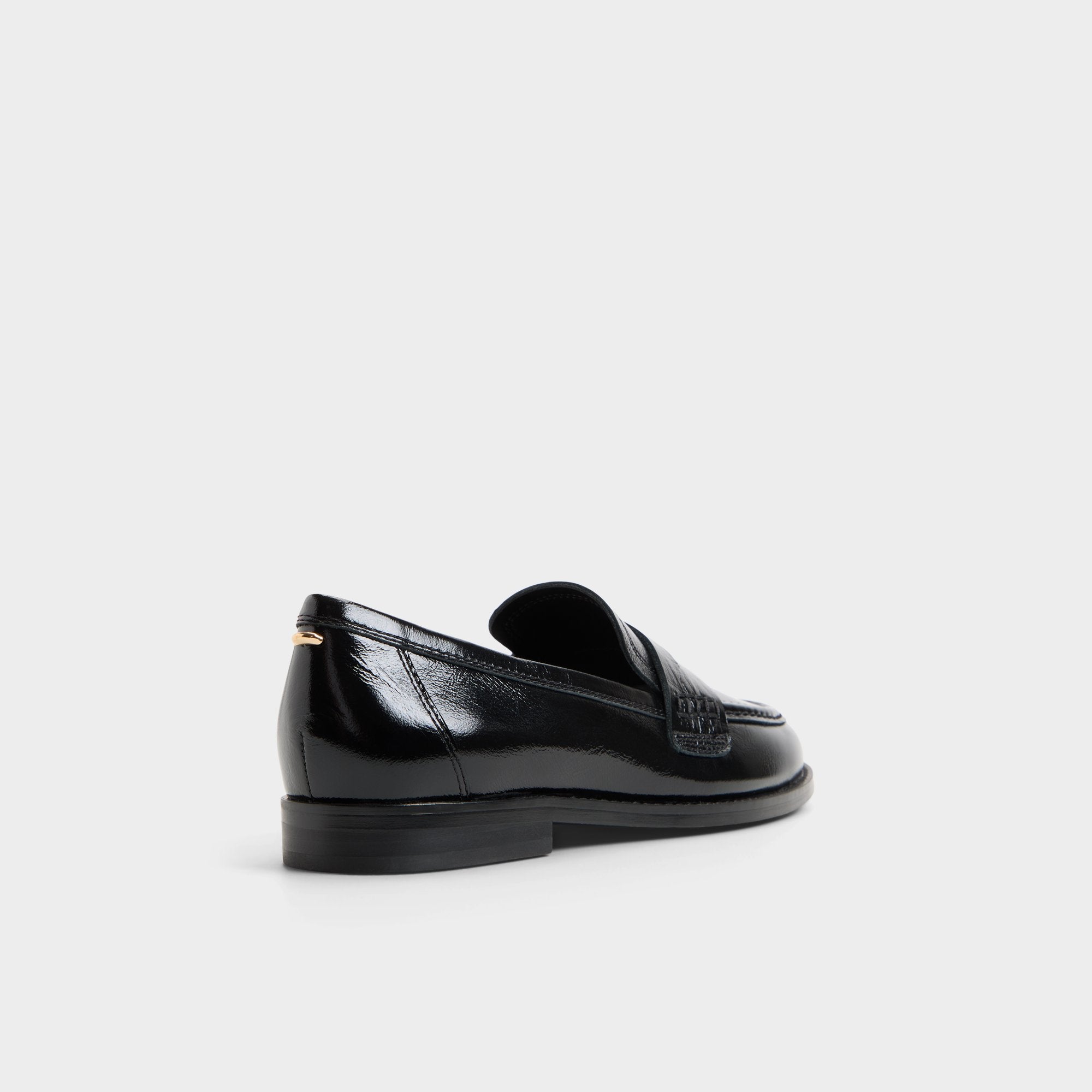 ALDO Genoa mocassin cuir verni noir