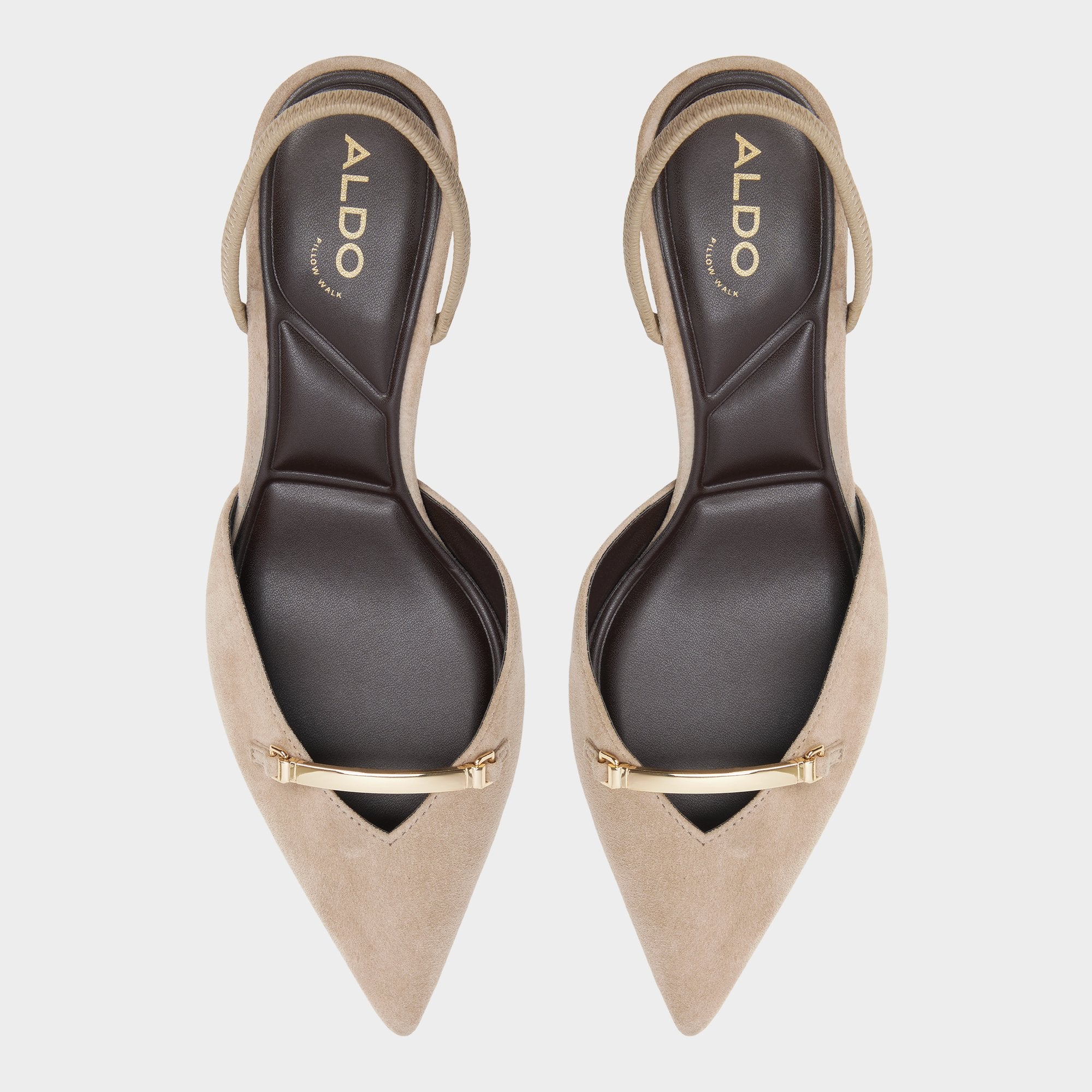 ALDO Nailah escarpins suède beige talon kitten