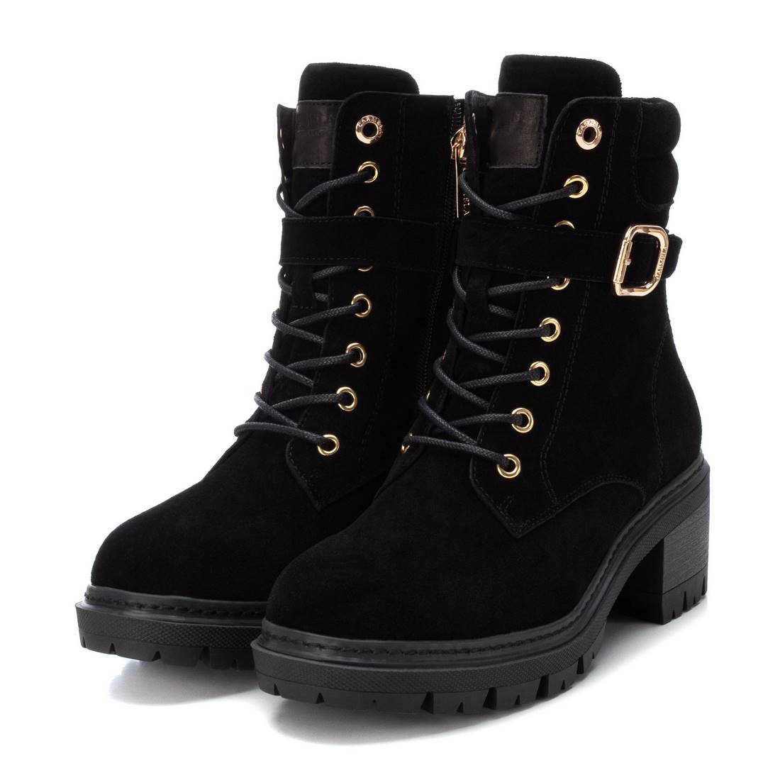 Carmela 16104901 bottines cuir noir talon 6 cm