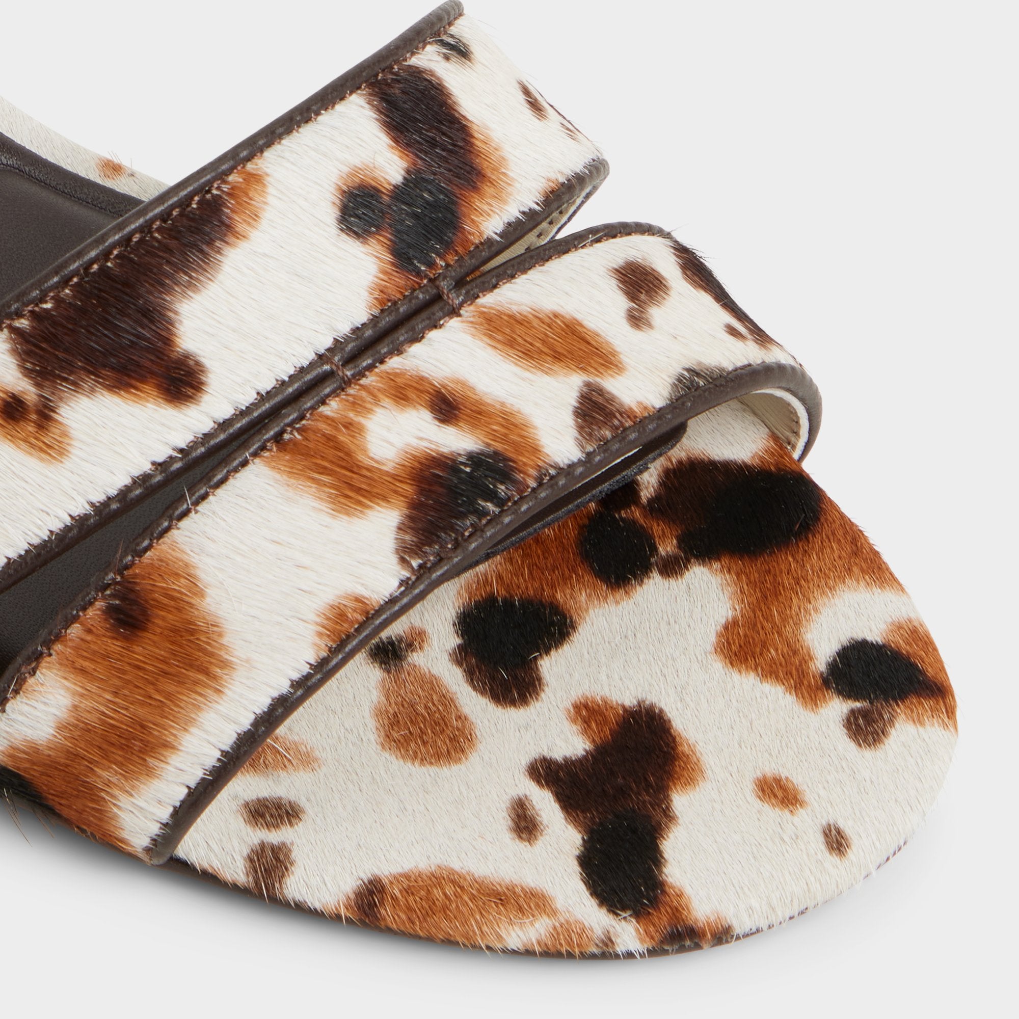 ALDO Scarletta mules talon compensé motif léopard