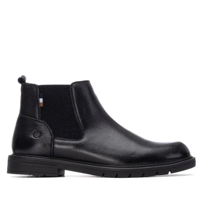 Carmela 16267302 bottines homme noir cuir plat