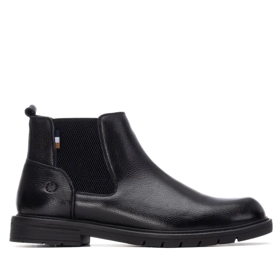 Carmela 16267302 bottines homme noir cuir plat