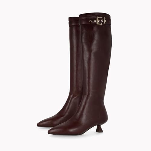Lodi A-Ritmo bottes bordeaux cuir véritable