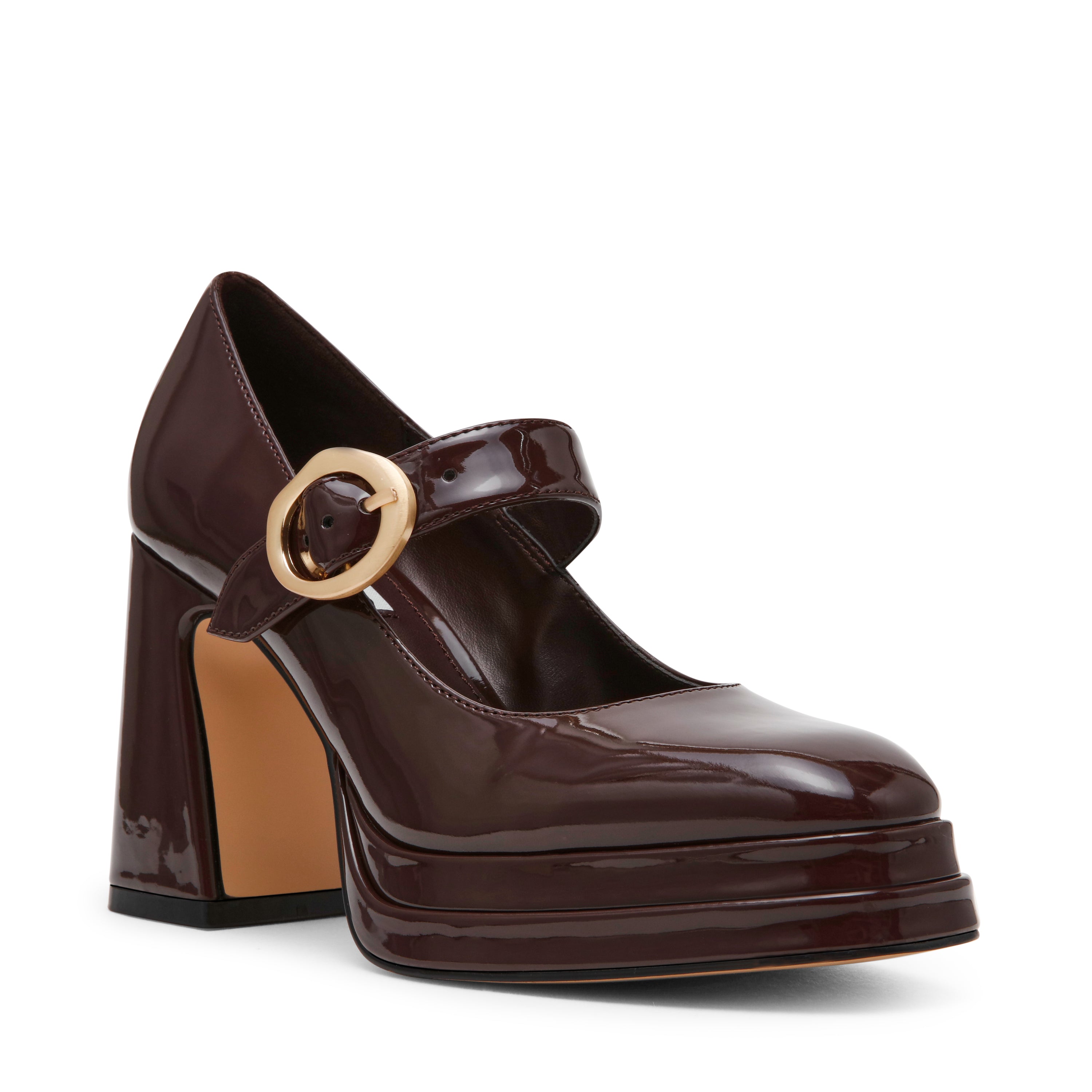 Steve Madden Kylee Escarpins Marron Verni Talon 9 cm