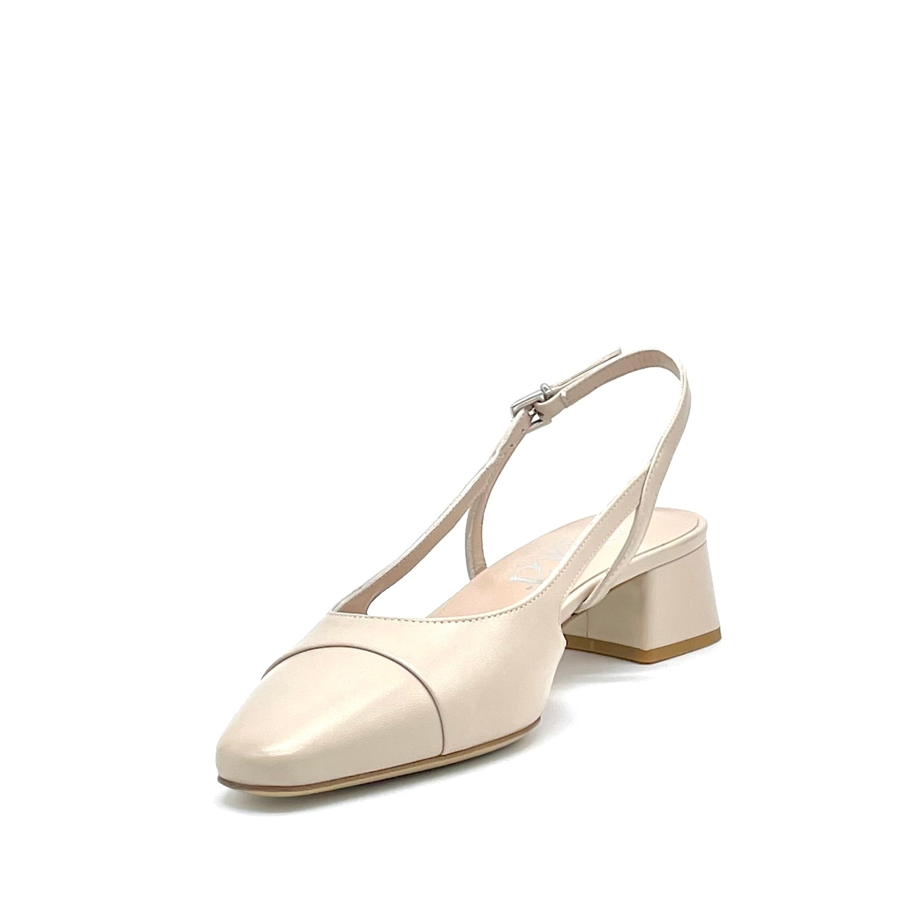 ELATA 16164 slingback cuir sable talon 3,5 cm