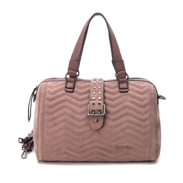 Carmela 18601105 sac bowling serraje marron zigzag