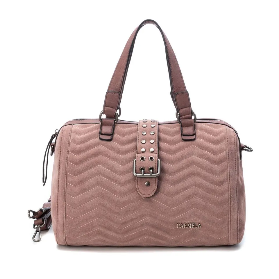 Carmela 18601105 sac bowling serraje marron zigzag
