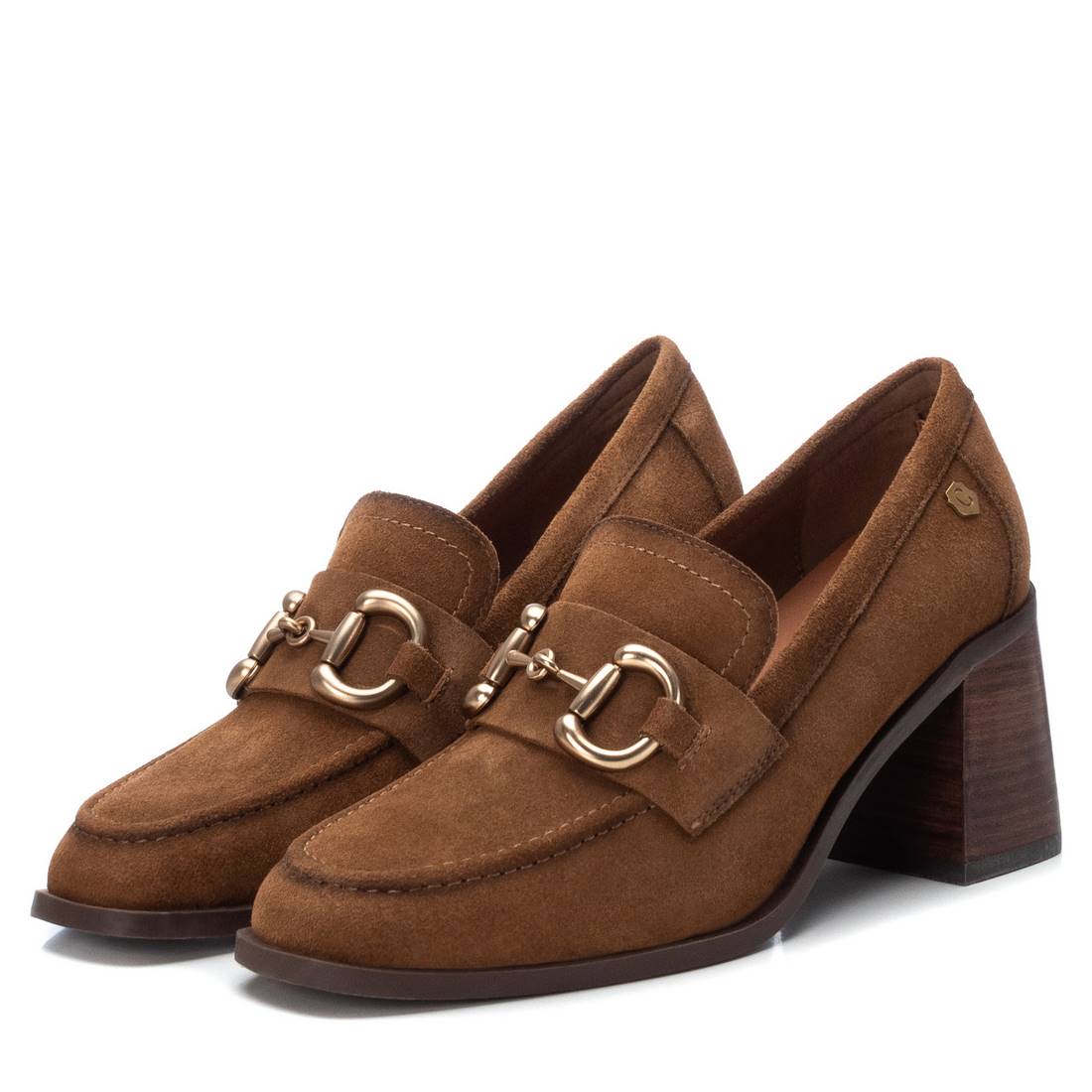 Carmela 16113801 mocassin marron daim talon 7 cm