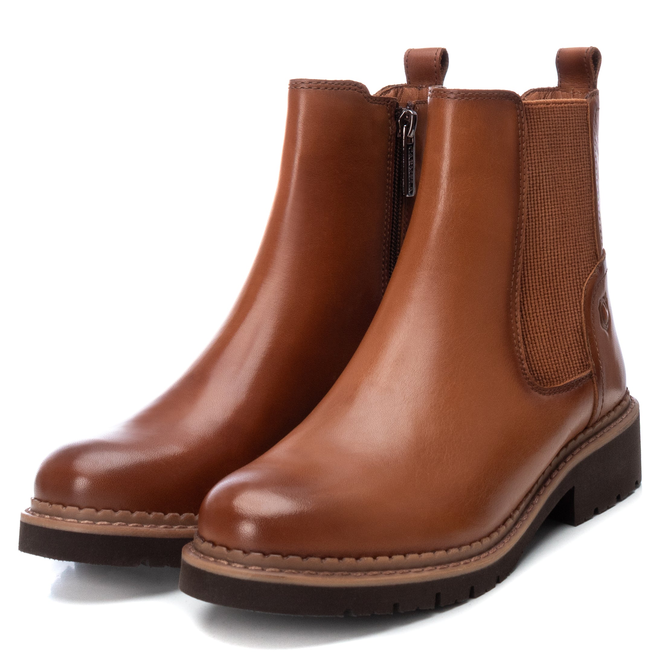 Carmela 16004601 bottines femme marron cuir chelsea