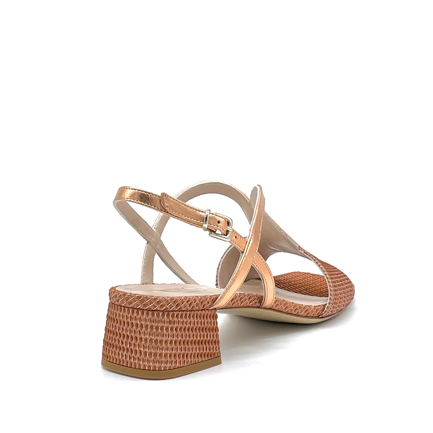 Elata 15155 sandale cuir cuivre talon 3,5 cm