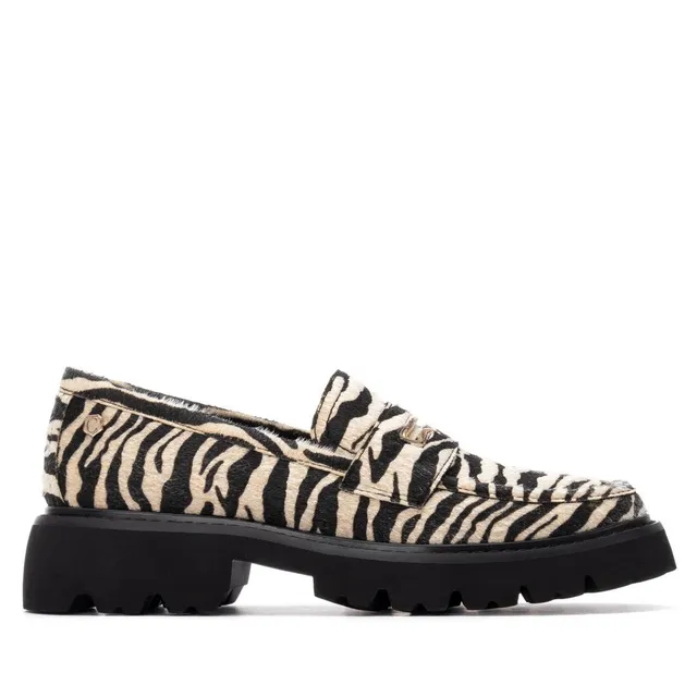 Carmela 16254506 mocassin zèbre synthétique plat