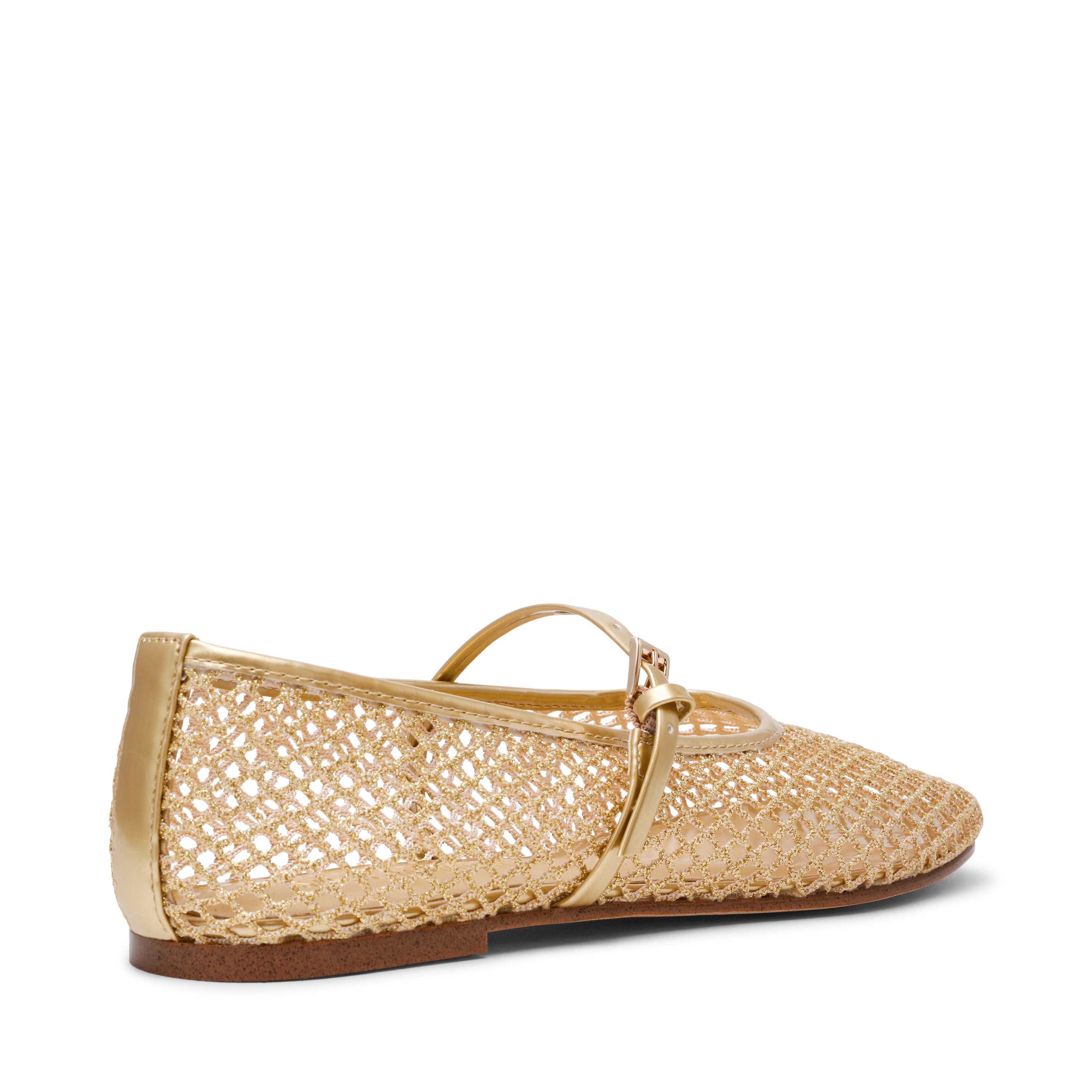 Steve Madden Mags ballerines dorées mesh boucle