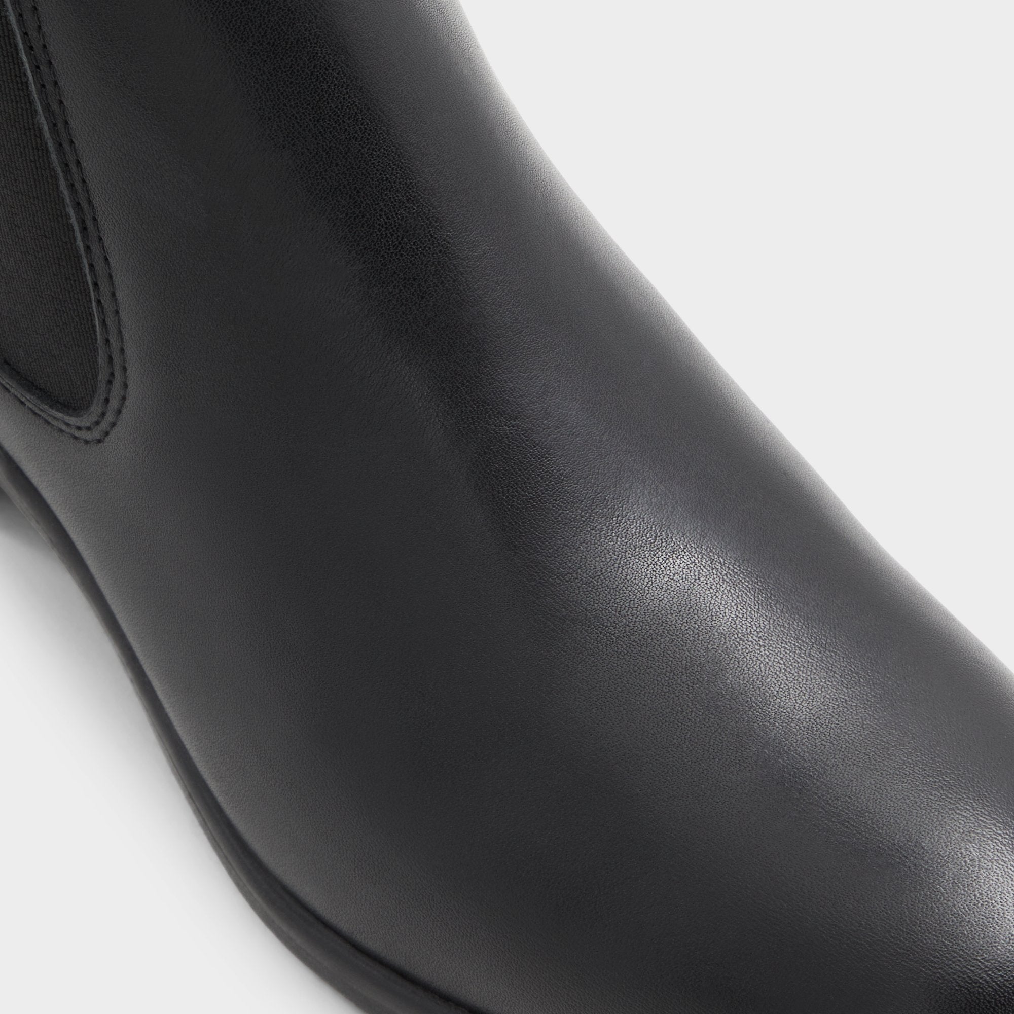 ALDO Wicoenia bottines chelsea cuir noir cranté