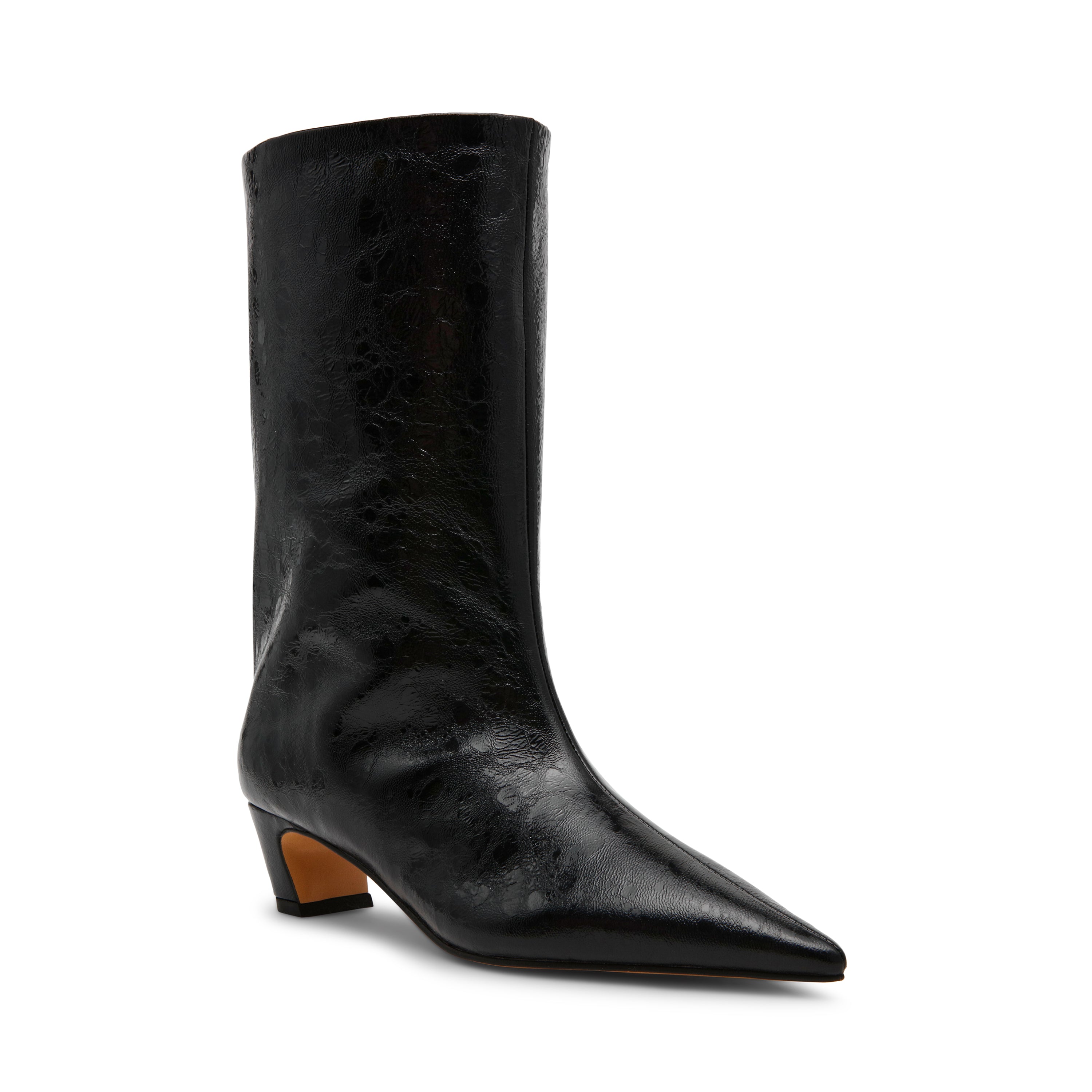 Steve Madden Lytton bottines cuir noir talon 4 cm