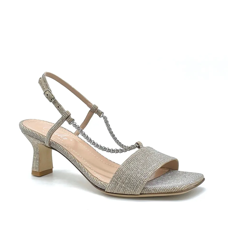 ELATA 12136_2 sandales laminé chaîne talon 5,5 cm