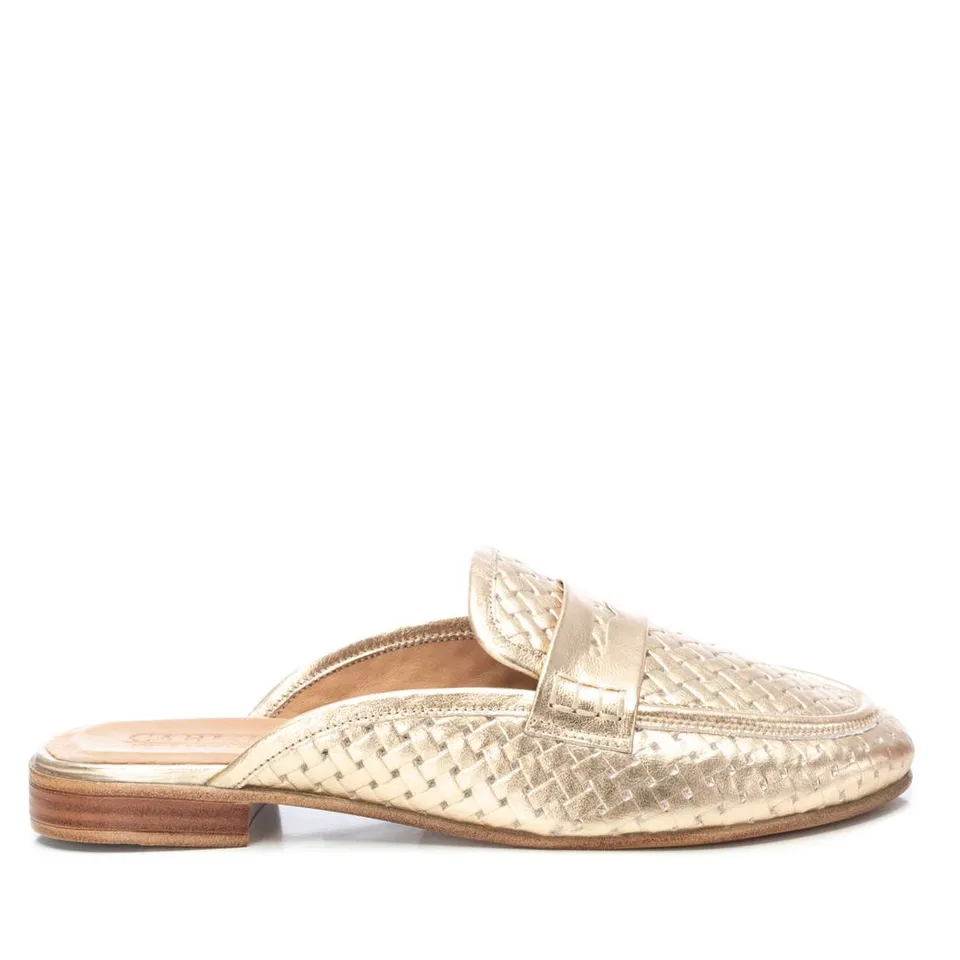 Carmela 16155905 sabot cuir doré tressé