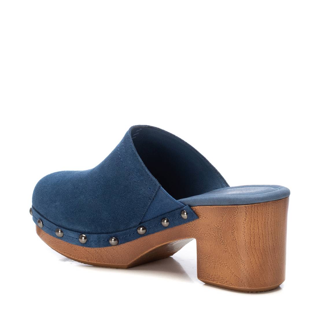 Carmela 16046110 sabot bleu cuir talon 7 cm