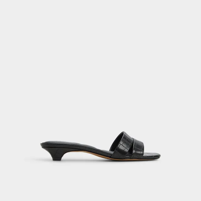 ALDO Scarletta mules croco vernies petit talon