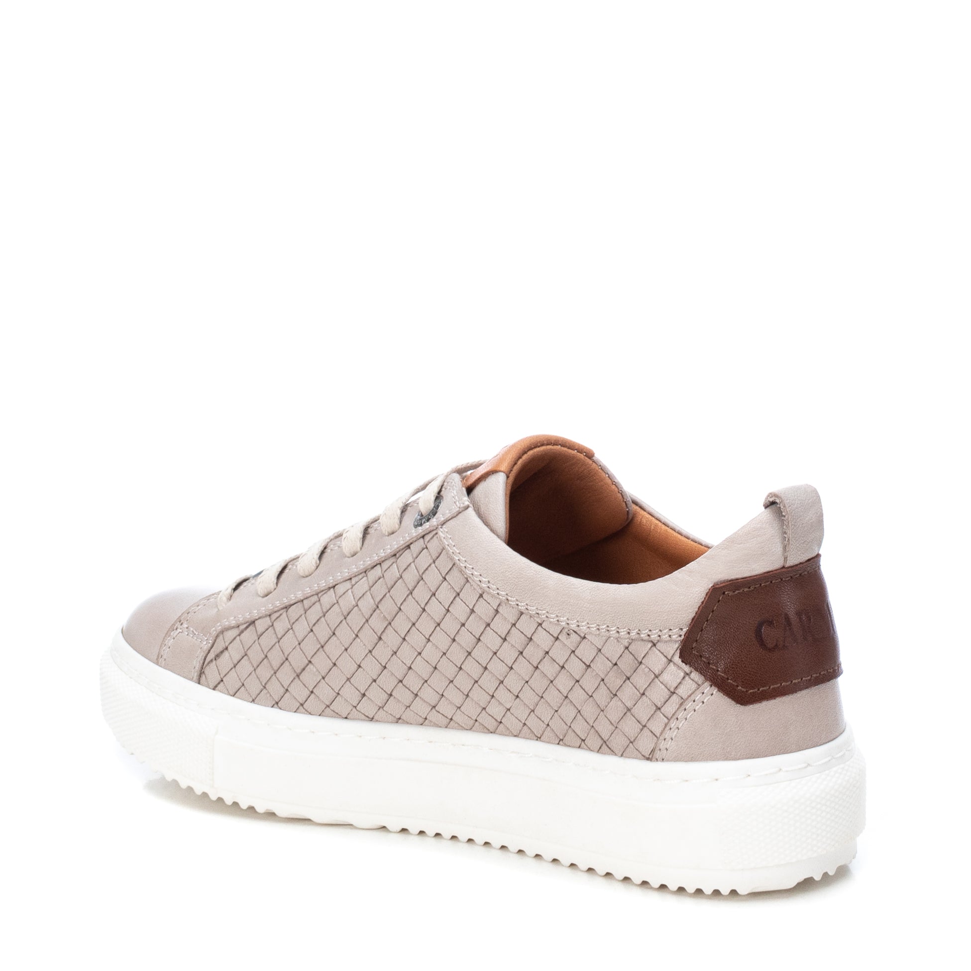 Carmela 16021405 basket femme blanche cuir plate