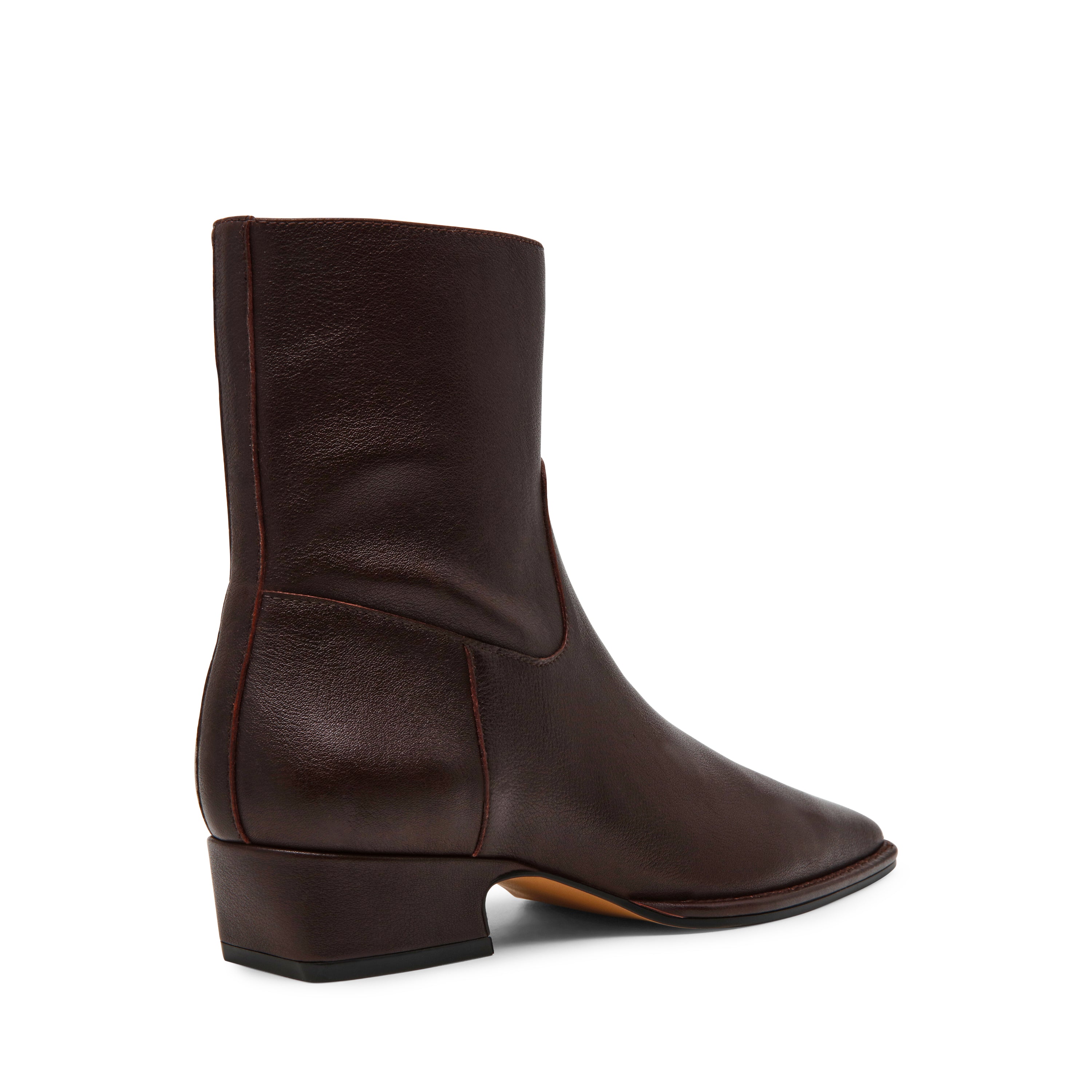 Steve Madden Define bottines cuir bordeaux talon 2,5 cm