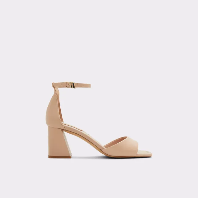 ALDO Safdie escarpins bloc nude bride cheville